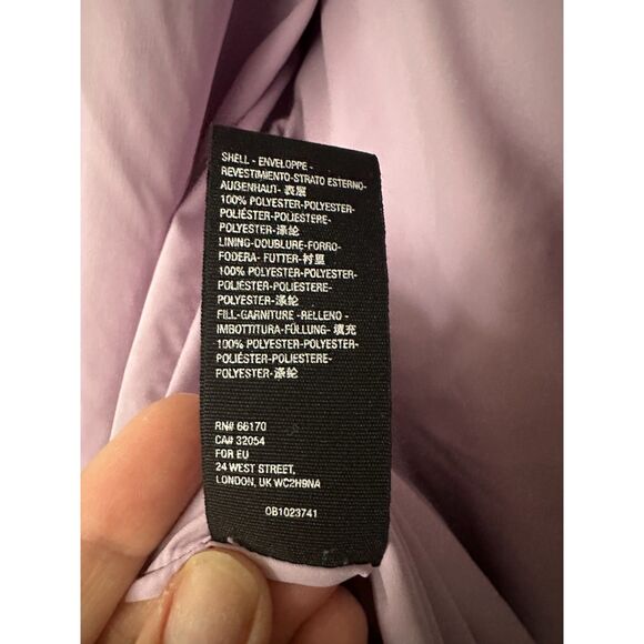 Free People Hailey Puffer Coat Jacket Lilac Cloud Medium - Picture 11 of 14
